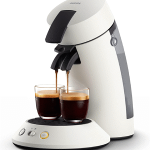 newfrance senseo original plus csa210/10 machine à café à dosettes (sélection de la puissance du café, technologie coffee boost, en plastique recyclé) blanc